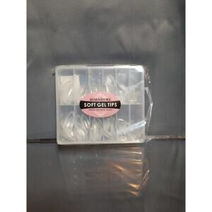 BORNBYME Soft Gel Nail Tips 120PCS Pre Buff Half Matte Medium Almond Shapped